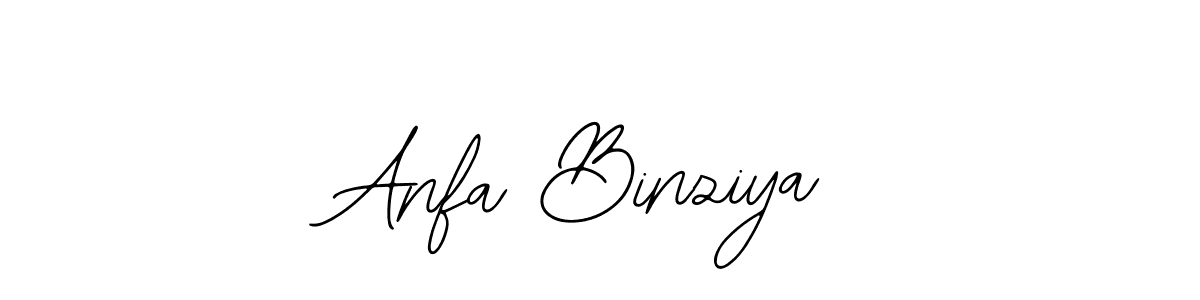 Design your own signature with our free online signature maker. With this signature software, you can create a handwritten (Bearetta-2O07w) signature for name Anfa Binziya. Anfa Binziya signature style 12 images and pictures png
