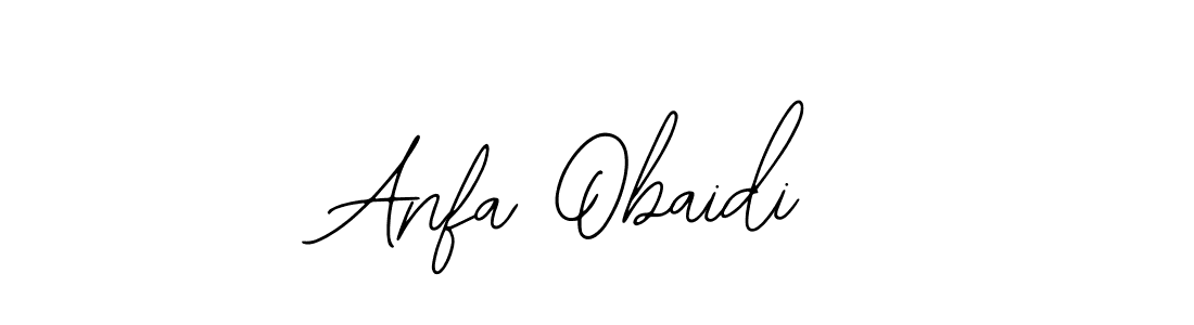 Similarly Bearetta-2O07w is the best handwritten signature design. Signature creator online .You can use it as an online autograph creator for name Anfa Obaidi. Anfa Obaidi signature style 12 images and pictures png