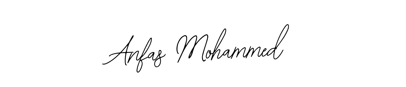 How to make Anfas Mohammed name signature. Use Bearetta-2O07w style for creating short signs online. This is the latest handwritten sign. Anfas Mohammed signature style 12 images and pictures png