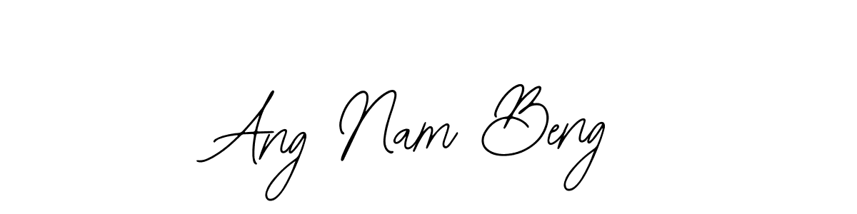 This is the best signature style for the Ang Nam Beng name. Also you like these signature font (Bearetta-2O07w). Mix name signature. Ang Nam Beng signature style 12 images and pictures png