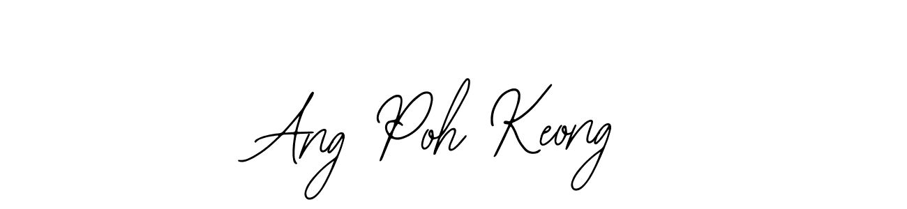 Create a beautiful signature design for name Ang Poh Keong. With this signature (Bearetta-2O07w) fonts, you can make a handwritten signature for free. Ang Poh Keong signature style 12 images and pictures png