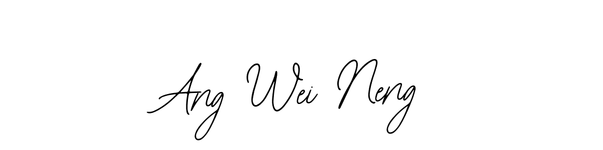 Also You can easily find your signature by using the search form. We will create Ang Wei Neng name handwritten signature images for you free of cost using Bearetta-2O07w sign style. Ang Wei Neng signature style 12 images and pictures png
