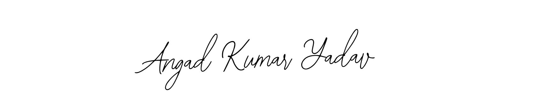 The best way (Bearetta-2O07w) to make a short signature is to pick only two or three words in your name. The name Angad Kumar Yadav include a total of six letters. For converting this name. Angad Kumar Yadav signature style 12 images and pictures png