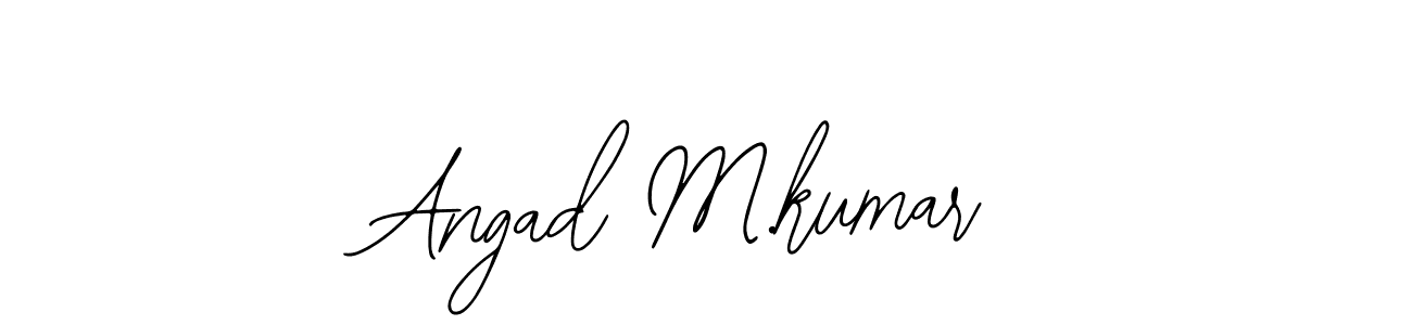Create a beautiful signature design for name Angad M.kumar. With this signature (Bearetta-2O07w) fonts, you can make a handwritten signature for free. Angad M.kumar signature style 12 images and pictures png