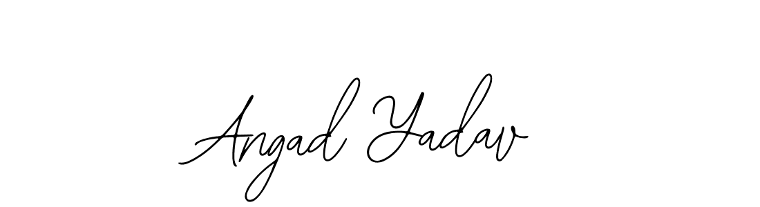 Design your own signature with our free online signature maker. With this signature software, you can create a handwritten (Bearetta-2O07w) signature for name Angad Yadav. Angad Yadav signature style 12 images and pictures png