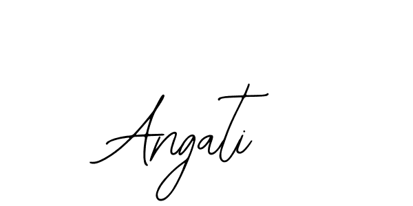 Design your own signature with our free online signature maker. With this signature software, you can create a handwritten (Bearetta-2O07w) signature for name Angati. Angati signature style 12 images and pictures png