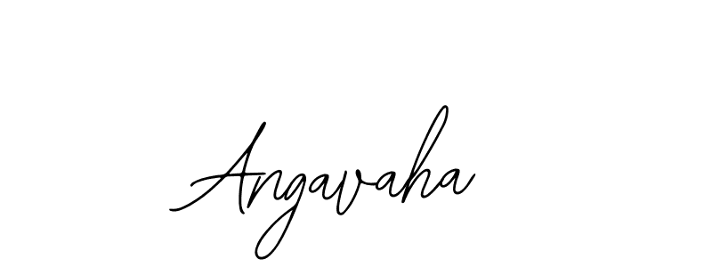 Use a signature maker to create a handwritten signature online. With this signature software, you can design (Bearetta-2O07w) your own signature for name Angavaha. Angavaha signature style 12 images and pictures png