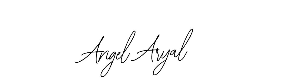 Also You can easily find your signature by using the search form. We will create Angel Aryal name handwritten signature images for you free of cost using Bearetta-2O07w sign style. Angel Aryal signature style 12 images and pictures png