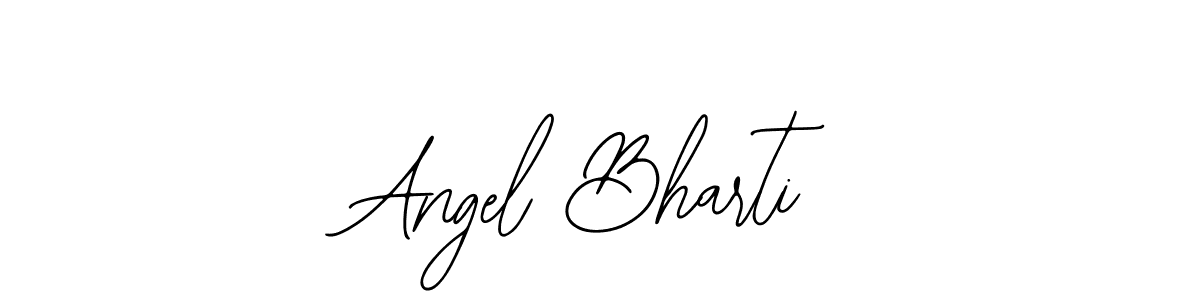 How to make Angel Bharti name signature. Use Bearetta-2O07w style for creating short signs online. This is the latest handwritten sign. Angel Bharti signature style 12 images and pictures png
