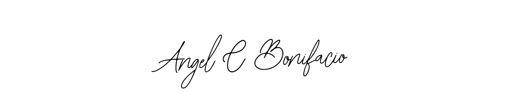 Angel C Bonifacio stylish signature style. Best Handwritten Sign (Bearetta-2O07w) for my name. Handwritten Signature Collection Ideas for my name Angel C Bonifacio. Angel C Bonifacio signature style 12 images and pictures png