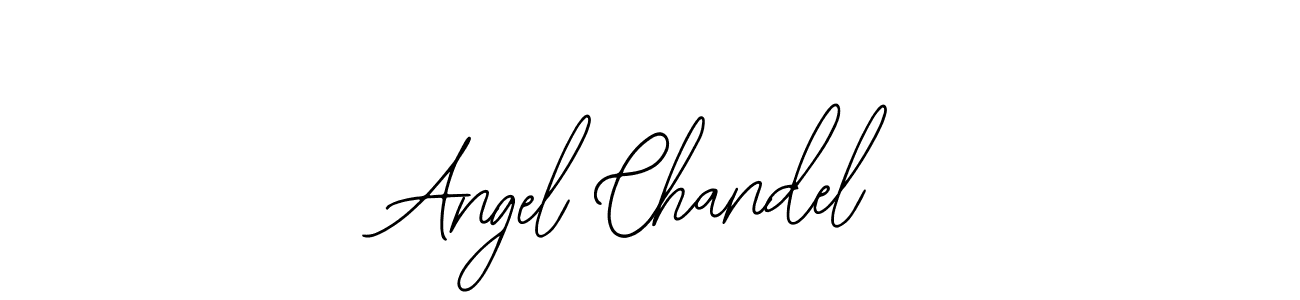 How to make Angel Chandel name signature. Use Bearetta-2O07w style for creating short signs online. This is the latest handwritten sign. Angel Chandel signature style 12 images and pictures png