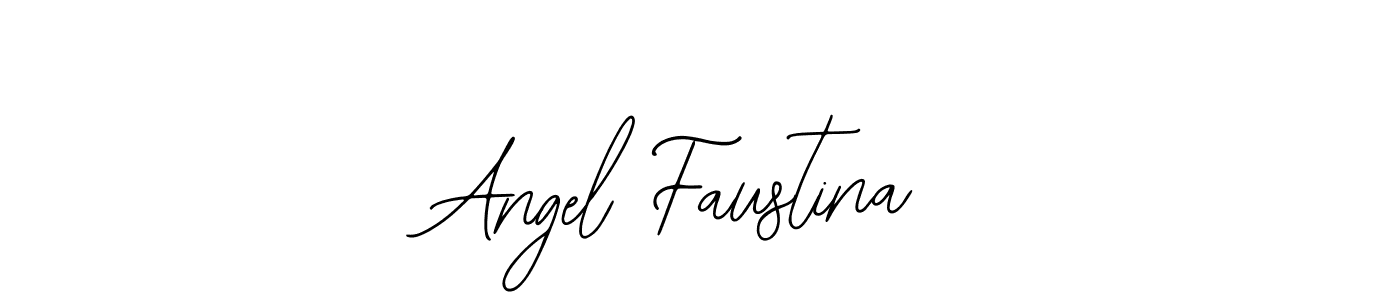 Use a signature maker to create a handwritten signature online. With this signature software, you can design (Bearetta-2O07w) your own signature for name Angel Faustina. Angel Faustina signature style 12 images and pictures png