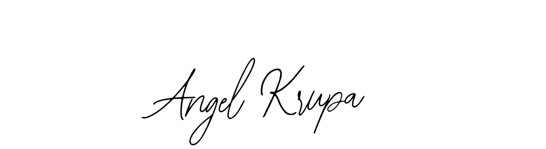 How to make Angel Krupa name signature. Use Bearetta-2O07w style for creating short signs online. This is the latest handwritten sign. Angel Krupa signature style 12 images and pictures png