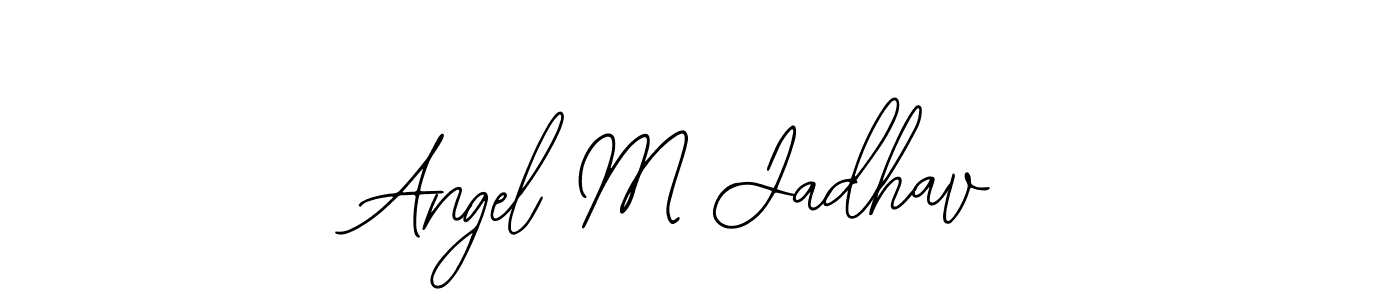 Make a beautiful signature design for name Angel M Jadhav. Use this online signature maker to create a handwritten signature for free. Angel M Jadhav signature style 12 images and pictures png