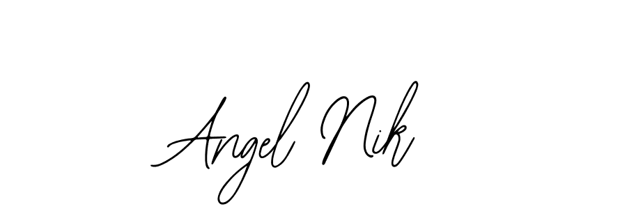 How to Draw Angel Nik signature style? Bearetta-2O07w is a latest design signature styles for name Angel Nik. Angel Nik signature style 12 images and pictures png