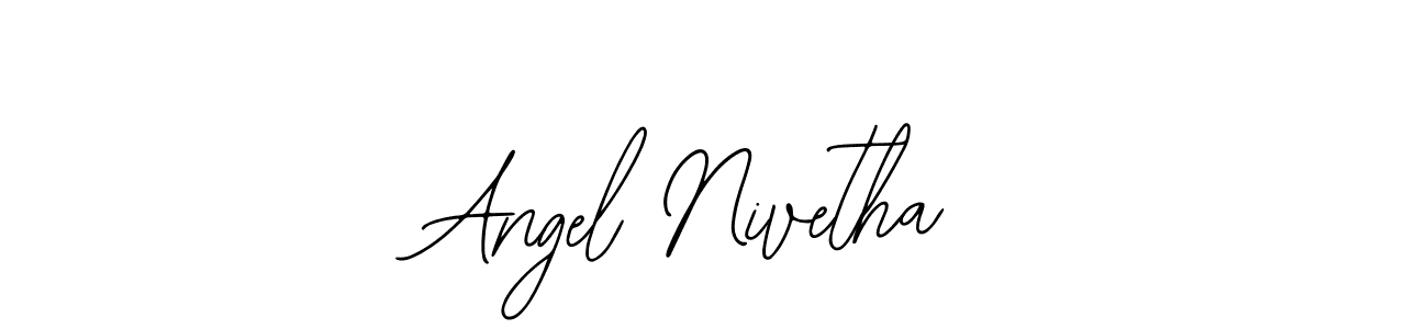 Use a signature maker to create a handwritten signature online. With this signature software, you can design (Bearetta-2O07w) your own signature for name Angel Nivetha. Angel Nivetha signature style 12 images and pictures png