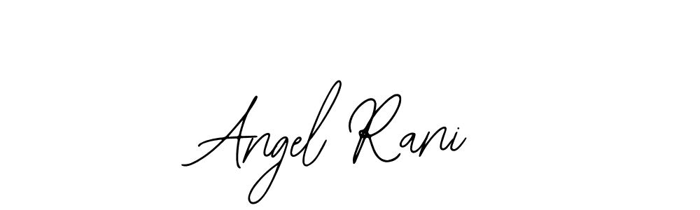 How to make Angel Rani name signature. Use Bearetta-2O07w style for creating short signs online. This is the latest handwritten sign. Angel Rani signature style 12 images and pictures png