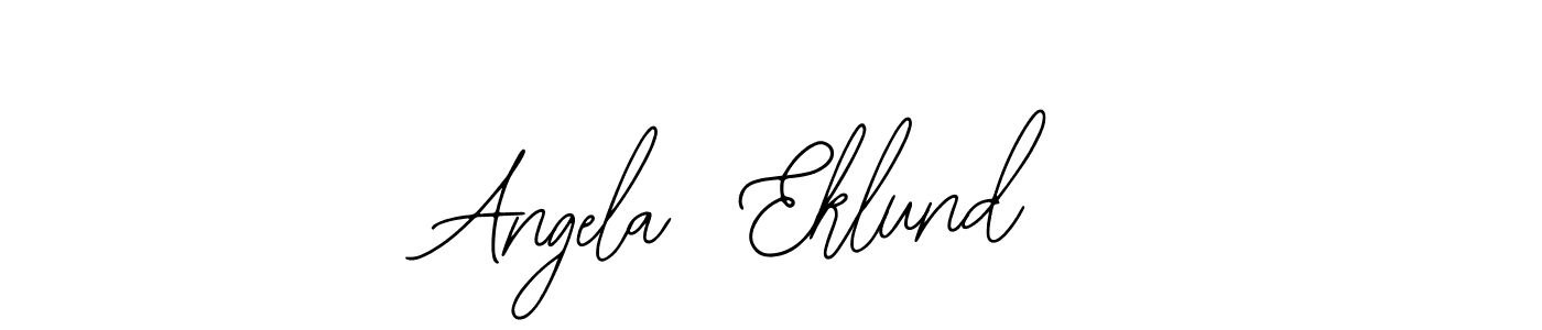 It looks lik you need a new signature style for name Angela  Eklund. Design unique handwritten (Bearetta-2O07w) signature with our free signature maker in just a few clicks. Angela  Eklund signature style 12 images and pictures png