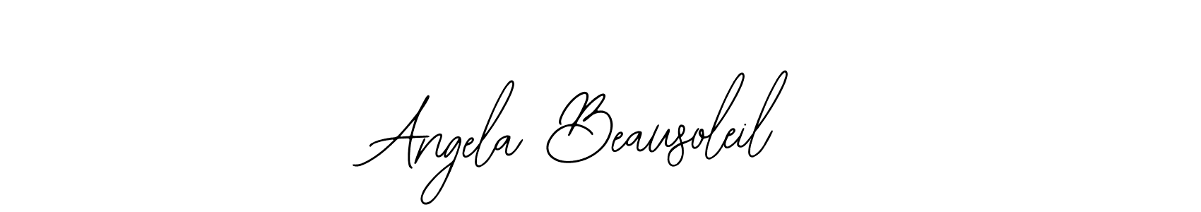 Use a signature maker to create a handwritten signature online. With this signature software, you can design (Bearetta-2O07w) your own signature for name Angela Beausoleil. Angela Beausoleil signature style 12 images and pictures png