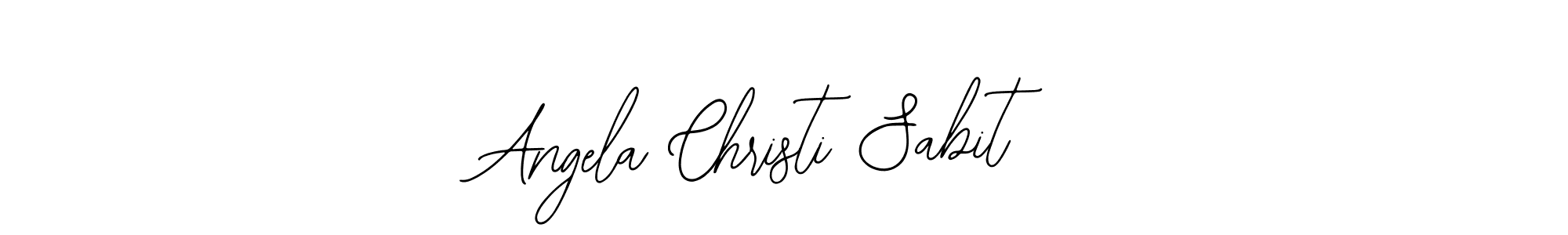 if you are searching for the best signature style for your name Angela Christi Sabit. so please give up your signature search. here we have designed multiple signature styles  using Bearetta-2O07w. Angela Christi Sabit signature style 12 images and pictures png