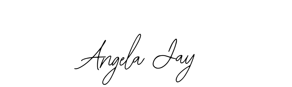 You should practise on your own different ways (Bearetta-2O07w) to write your name (Angela Jay) in signature. don't let someone else do it for you. Angela Jay signature style 12 images and pictures png