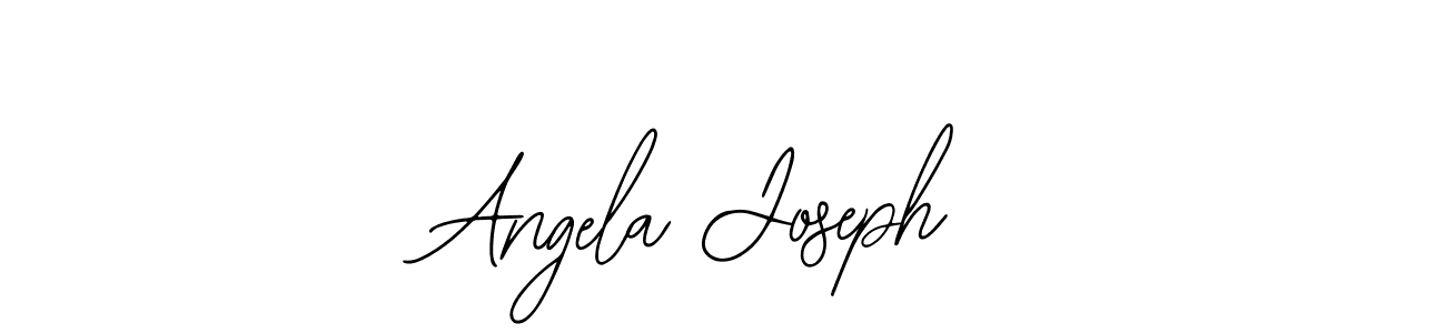 How to make Angela Joseph name signature. Use Bearetta-2O07w style for creating short signs online. This is the latest handwritten sign. Angela Joseph signature style 12 images and pictures png