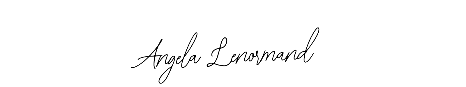 How to make Angela Lenormand name signature. Use Bearetta-2O07w style for creating short signs online. This is the latest handwritten sign. Angela Lenormand signature style 12 images and pictures png