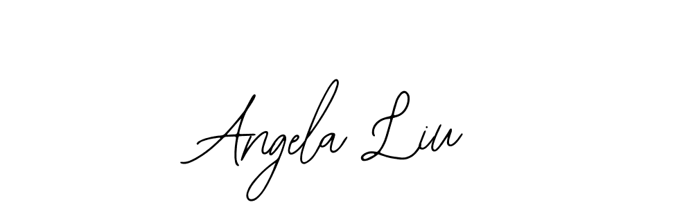 Make a beautiful signature design for name Angela Liu. With this signature (Bearetta-2O07w) style, you can create a handwritten signature for free. Angela Liu signature style 12 images and pictures png
