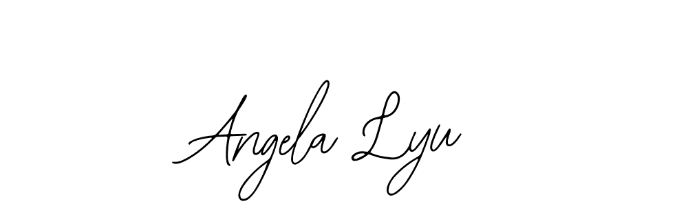 Angela Lyu stylish signature style. Best Handwritten Sign (Bearetta-2O07w) for my name. Handwritten Signature Collection Ideas for my name Angela Lyu. Angela Lyu signature style 12 images and pictures png