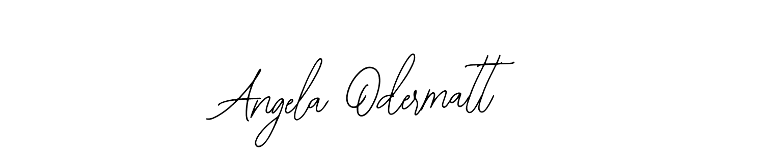 You should practise on your own different ways (Bearetta-2O07w) to write your name (Angela Odermatt) in signature. don't let someone else do it for you. Angela Odermatt signature style 12 images and pictures png