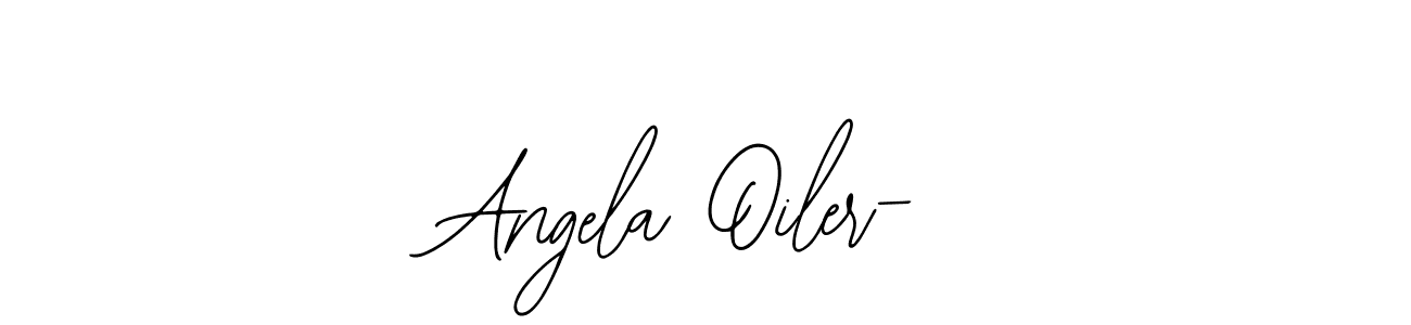 Use a signature maker to create a handwritten signature online. With this signature software, you can design (Bearetta-2O07w) your own signature for name Angela Oiler-. Angela Oiler- signature style 12 images and pictures png