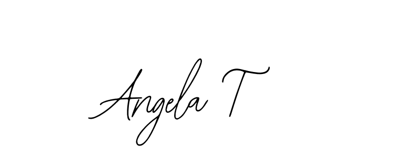 Also we have Angela T name is the best signature style. Create professional handwritten signature collection using Bearetta-2O07w autograph style. Angela T signature style 12 images and pictures png