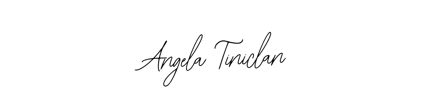 Similarly Bearetta-2O07w is the best handwritten signature design. Signature creator online .You can use it as an online autograph creator for name Angela Tiniclan. Angela Tiniclan signature style 12 images and pictures png