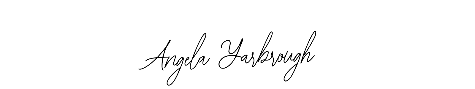 How to make Angela Yarbrough name signature. Use Bearetta-2O07w style for creating short signs online. This is the latest handwritten sign. Angela Yarbrough signature style 12 images and pictures png