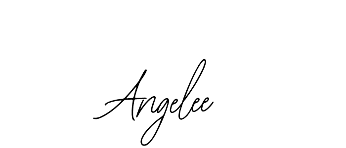 How to make Angelee signature? Bearetta-2O07w is a professional autograph style. Create handwritten signature for Angelee name. Angelee signature style 12 images and pictures png