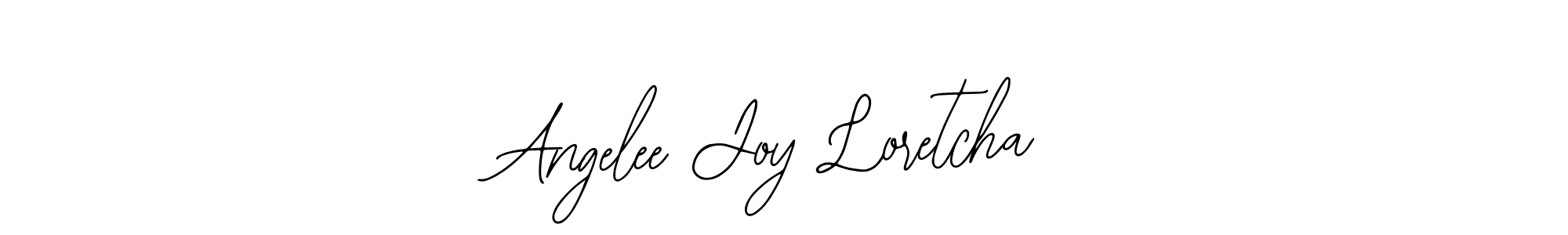 Similarly Bearetta-2O07w is the best handwritten signature design. Signature creator online .You can use it as an online autograph creator for name Angelee Joy Loretcha. Angelee Joy Loretcha signature style 12 images and pictures png