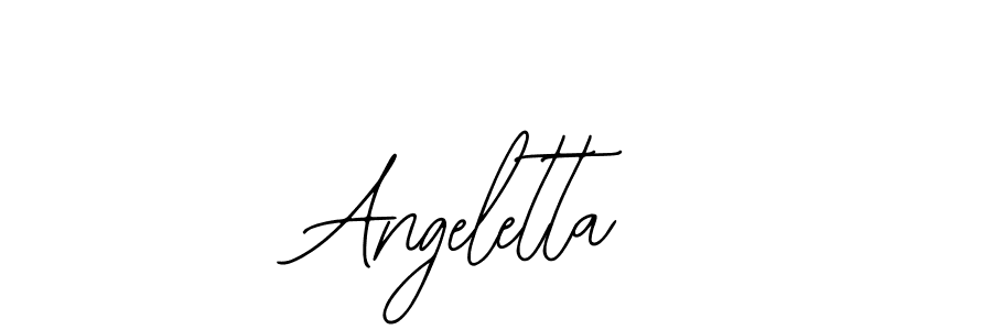 Design your own signature with our free online signature maker. With this signature software, you can create a handwritten (Bearetta-2O07w) signature for name Angeletta. Angeletta signature style 12 images and pictures png