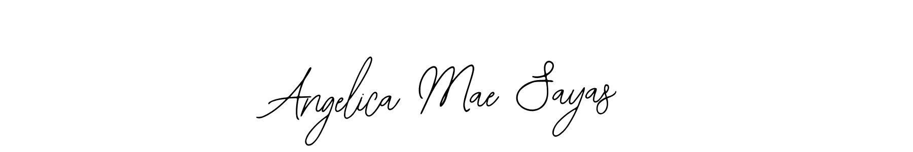 Use a signature maker to create a handwritten signature online. With this signature software, you can design (Bearetta-2O07w) your own signature for name Angelica Mae Sayas. Angelica Mae Sayas signature style 12 images and pictures png