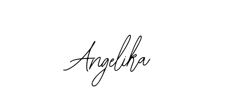 The best way (Bearetta-2O07w) to make a short signature is to pick only two or three words in your name. The name Angelika include a total of six letters. For converting this name. Angelika signature style 12 images and pictures png