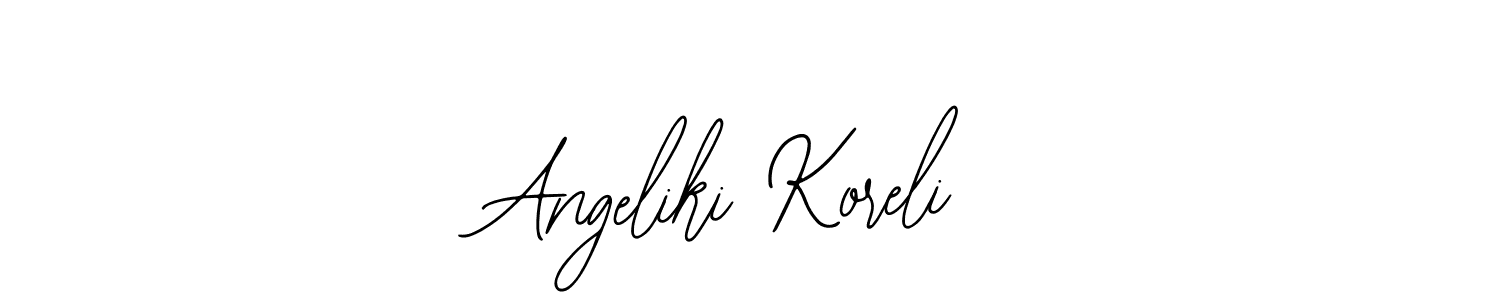 Make a beautiful signature design for name Angeliki Koreli. With this signature (Bearetta-2O07w) style, you can create a handwritten signature for free. Angeliki Koreli signature style 12 images and pictures png