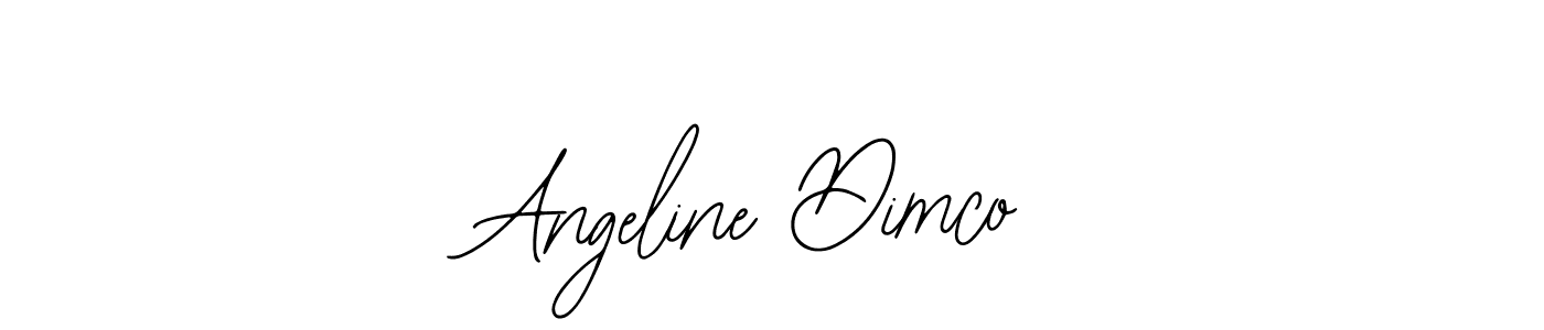 The best way (Bearetta-2O07w) to make a short signature is to pick only two or three words in your name. The name Angeline Dimco include a total of six letters. For converting this name. Angeline Dimco signature style 12 images and pictures png