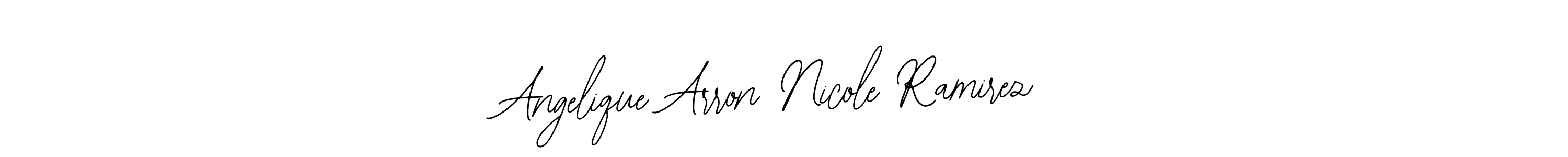 Angelique Arron Nicole Ramirez stylish signature style. Best Handwritten Sign (Bearetta-2O07w) for my name. Handwritten Signature Collection Ideas for my name Angelique Arron Nicole Ramirez. Angelique Arron Nicole Ramirez signature style 12 images and pictures png