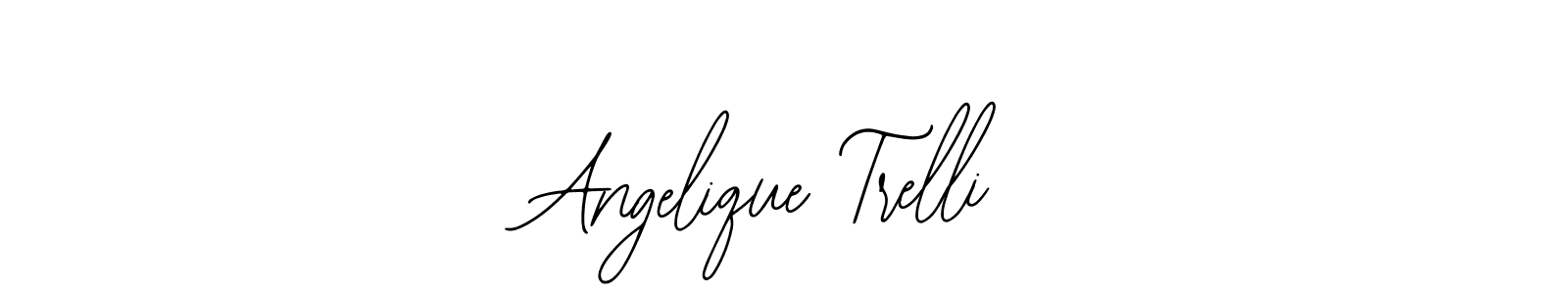 You should practise on your own different ways (Bearetta-2O07w) to write your name (Angelique Trelli) in signature. don't let someone else do it for you. Angelique Trelli signature style 12 images and pictures png