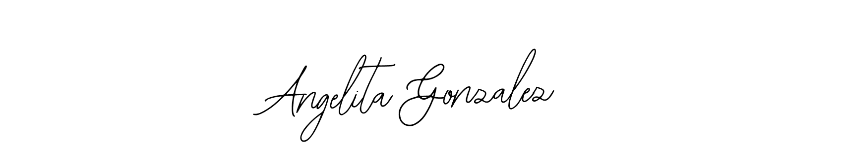 You should practise on your own different ways (Bearetta-2O07w) to write your name (Angelita Gonzalez) in signature. don't let someone else do it for you. Angelita Gonzalez signature style 12 images and pictures png