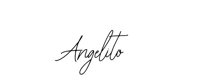 if you are searching for the best signature style for your name Angelito. so please give up your signature search. here we have designed multiple signature styles  using Bearetta-2O07w. Angelito signature style 12 images and pictures png