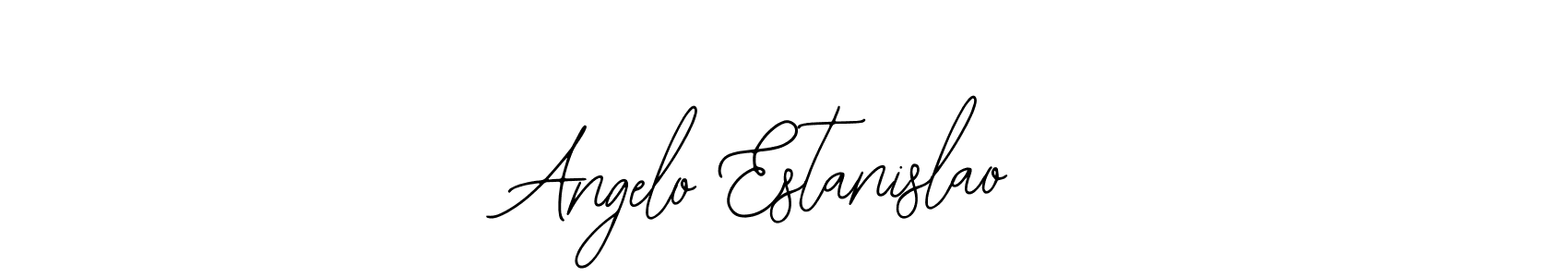 The best way (Bearetta-2O07w) to make a short signature is to pick only two or three words in your name. The name Angelo Estanislao include a total of six letters. For converting this name. Angelo Estanislao signature style 12 images and pictures png