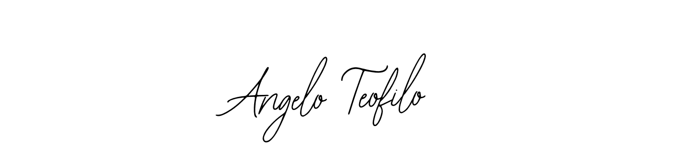 You should practise on your own different ways (Bearetta-2O07w) to write your name (Angelo Teofilo) in signature. don't let someone else do it for you. Angelo Teofilo signature style 12 images and pictures png