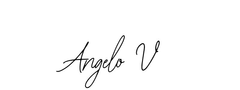 Make a beautiful signature design for name Angelo V. With this signature (Bearetta-2O07w) style, you can create a handwritten signature for free. Angelo V signature style 12 images and pictures png