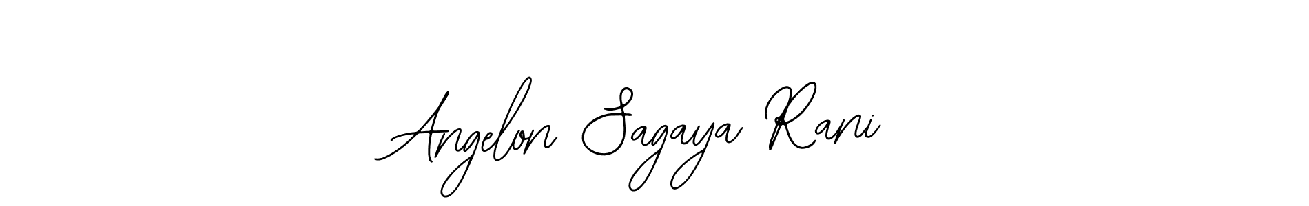 Use a signature maker to create a handwritten signature online. With this signature software, you can design (Bearetta-2O07w) your own signature for name Angelon Sagaya Rani. Angelon Sagaya Rani signature style 12 images and pictures png