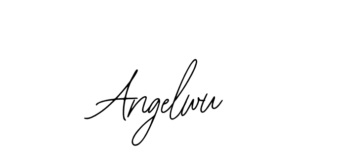 Similarly Bearetta-2O07w is the best handwritten signature design. Signature creator online .You can use it as an online autograph creator for name Angelwu. Angelwu signature style 12 images and pictures png